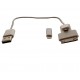 JUPIO Câble 3 in 1 (Apple 30 pin, Apple 8 pin, Micro USB)