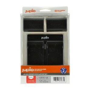 JUPIO Kit 2 batteries LP-E6 + Chargeur double