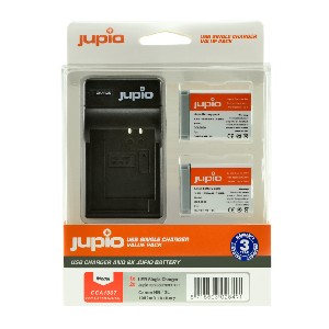 JUPIO Kit 2 batteries NB-13L  + Chargeur