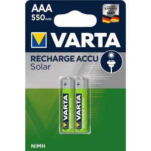 VARTA 2x AAA 550 mAh 1,2V Solaire rechargeable
