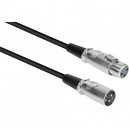 Cable Micro XLR M vers XLR F 3m