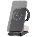 Chargeur sans Fil 3en1, Compatible Qi, Noir