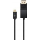 Câble Adaptateur USB-C™ DisplayPort™ 4K 60 Hz, 1,20 m, Noir