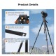 K&F Trepied de voyage rotule video charge 3Kg