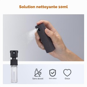 K&F Spray nettoyant avec lingette int&eacute;gr&eacute;e