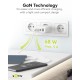 Goobay 68 W Chargeur Rapide Multiport USB-C PD GaN noir
