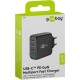 Goobay 68 W Chargeur Rapide Multiport USB-C PD GaN noir