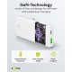 Goobay 65 W Chargeur Rapide Double USB-C PD GaN 90° Flat blanc (USB-C + USB-A)