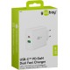 Goobay 65 W Chargeur Rapide Double USB-C PD GaN blanc