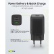 Goobay 65 W Chargeur Rapide Multiport USB-C PD GaN Nano noir