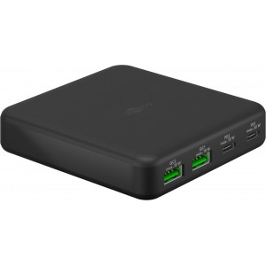 Goobay 65 W Chargeur de Table Multiport USB-C PD GaN noir