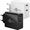 Goobay 36 W Chargeur Rapide Double USB-C PD blanc