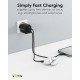 Goobay 35 W Chargeur rapide double USB-C PD GaN Nano noir