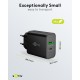 Goobay 30 W Chargeur Rapide Double USB-C PD GaN noir