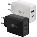 Goobay 30 W Chargeur Rapide Double USB-C PD blanc