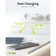 Goobay 30 W Chargeur Rapide Double USB-C PD blanc