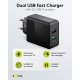 Goobay 28 W Chargeur Rapide Double USB-A QC noir