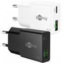 Goobay 25 W Chargeur Rapide Double USB-C PD GaN Slim blanc