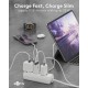 Goobay 25 W Chargeur Rapide Double USB-C PD GaN Slim blanc