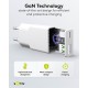 Goobay 25 W Chargeur Rapide Double USB-C PD GaN Slim blanc