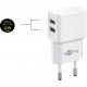 Goobay 12 W Kit de Charge Double Micro-USB blanc