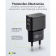 Goobay 12 W Kit de Charge Double Micro-USB noir