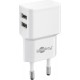 Goobay 12 W Charge Kit Double USB-C blanc