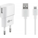 Goobay 5 W Charge Kit Micro-USB blanc (mod&egrave;le 45297)