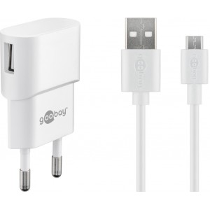 Goobay 5 W Charge Kit Micro-USB blanc (mod&egrave;le 45297)