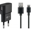 Goobay 5 W Charge Kit Double USB-C noir