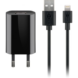 Goobay 5 W Charge Kit Apple Lightning noir (mod&egrave;le 44994)